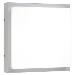 led wall lamp in light gray and white with motion detector