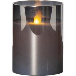 LED Kerze M-Twinkle in Grau 0,06W