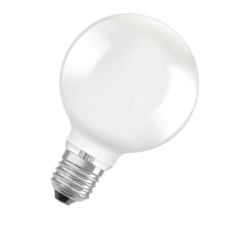 Osram LED Lampe ersetzt 60W E27 Globe - G95 in Weiß...