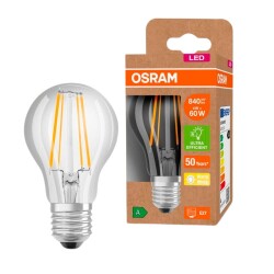 Osram led lamp vervangt 60w e27 lamp - a60 in transparant...