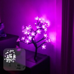 Smarte WLAN LED Tischleuchte RGB Cherry Blossom in...