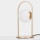 LED Tischleuchte Hook in Gold und Weiß 4,8W 464,4lm
