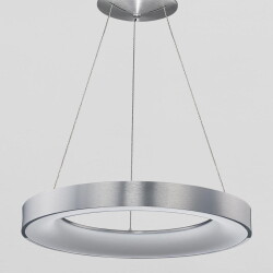 LED Pendelleuchte Rando Thin in Silber 50W 3250lm