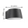 LED Wandleuchte Capea in Anthrazit 6W 550lm IP44