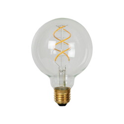 LED Leuchtmittel E27 - Globe G95 in Transparent 4,9W...