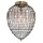 Deckenleuchte Amadeus in Bronze und Transparent E27 390mm