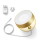 Philips Hue Bluetooth White Ambiance LED Tischleuchte Iris Special Edition in Gold und Transparent 8,2W 570lm inkl. Bridge