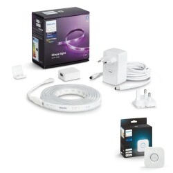 Philips Hue Bluetooth Lightstrip Plus 2m Base White and...