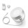 Philips Hue Bluetooth White Ambiance LED Tischleuchte Iris Special Edition in Silber und Transparent 8,2W 570lm inkl. Tap Dial Schalter in Schwarz