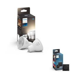 Philips Hue Bluetooth White LED GU10 5,2W 400lm inkl. Tap...