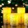 LED Wachskerze Golden Glitter in Elfenbein und Gold 4x 0,2W 4lm
