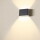 LED Wandleuchte Oval 14 in Schwarz 2x 2,85W 560lm IP65