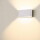 LED Wandleuchte Oval 18 in Weiß 2x 4,65W 860lm IP65