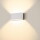 LED Wandleuchte Oval 18 in Weiß 2x 4,65W 860lm IP65