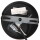 Pendelleuchte Bollique in Schwarz und Schwarz-transparent E27 250mm