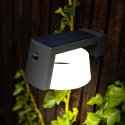 LED Solar Wandleuchte Moon in Anthrazit 9,5W 1000lm IP44...