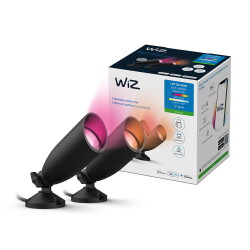 WiZ LED Strahler RGBW Ground Spot in Schwarz 2x 4W 540lm...