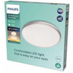Philips LED Deckenleuchte Spray in Silber 17W 1500lm IP44
