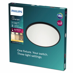 Philips LED Deckenleuchte Cl550 in Schwarz 18W 1500lm