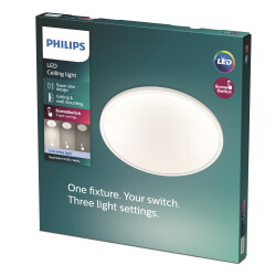 Philips LED Deckenleuchte Cl550 in Weiß 18W 1700lm...