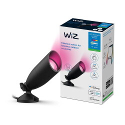 WiZ LED Strahler RGBW Ground Spot in Schwarz IP65