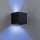 LED Zigbee Wandleuchte Cybo RGBW in Anthrazit 2,5W 150lm IP44