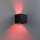 LED Zigbee Wandleuchte Cybo RGBW in Anthrazit 2,5W 150lm IP44