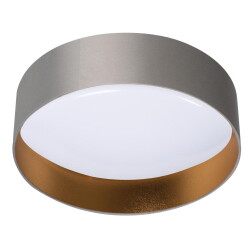 LED Deckenleuchte Rifa in Grau und Gold 17,5W 1450lm 3000K