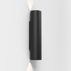 LED Wandleuchte Yuma in Schwarz-matt 2x 6W 346lm 300mm