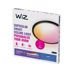 WiZ LED Panel RGBW Superslim in Schwarz 22W 2450lm