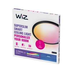 WiZ LED Panel RGBW Superslim in Schwarz 32W 2800lm