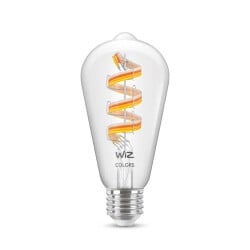 WiZ LED Leuchtmittel RGBW E27 - St64 in Transparent 5W 300lm