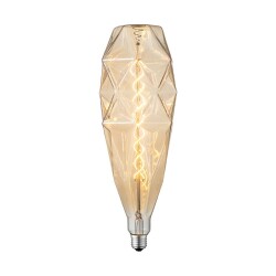 LED Filament Leuchtmittel in Amber E27 Spezialform 6W...