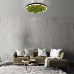 LED Deckenleuchte Green Ritus in Moos 20W 2650lm 393mm