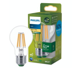 Philips LED Lampe E27 - Birne A60 4W 840lm 2700K ersetzt...