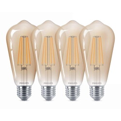 Philips LED Lampe E27 - St64 7W 470lm 1800K ersetzt 40W...