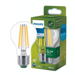 Philips LED Lampe E27 - Birne A60 4W 840lm 4000K ersetzt 60W