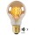 Vintage LED Lampe, Dämmerungssensor, E27, Tropfen P45, Filament, 4W, 230lm, 2200K 2er-Pack