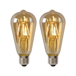 LED Leuchtmittel E27 ST64 in Amber 5W 600lm 2er-Pack