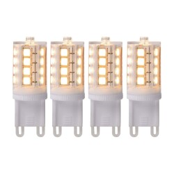 LED G9, klar, Stiftsockel, 3,5W, 350lm, 2700K 4er-Pack