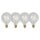 LED Leuchtmittel E27 - Globe G125 in Transparent 5W 460lm 2700K 4er-Pack