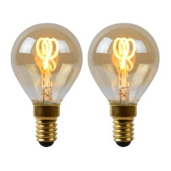 LED Leuchtmittel E14 Tropfen - P45 in Amber 3W 165lm