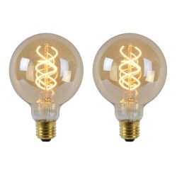 LED Leuchtmittel E27 Globe - G95 in Amber 5W 380lm