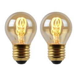 LED Leuchtmittel E27 Tropfen - P45 in Amber 3W 165lm