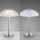 LED Tischleuchte Enova in Silber und Transparent 2,6W 265lm G9
