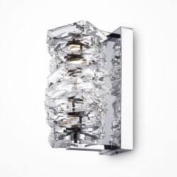 LED Wandleuchte Coil in Transparent und Silber 6W 300lm