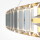 LED Pendelleuchte Krone in Gold und Transparent 45W 3000lm
