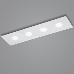 LED Deckenleuchte Nomi in Weiß 4x 6W 1910lm 210x750mm