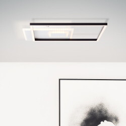 LED Deckenleuchte Iorgo in Schwarz und Weiß 3x...