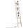 Stehleuchte Ladder in Schwarz und Natur-hell E27 3-flammig